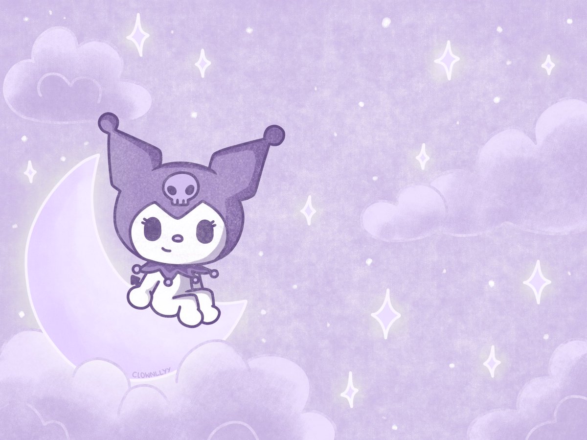 haven’t posted art in a minute soooo
Kuromi ipad wallpaper i made! 
I made one more muted for the home screen and also one more saturated cause it also looks cool :D
might make more at some point

#wallpaper #art #digitalart #kuromi #background #sanrio