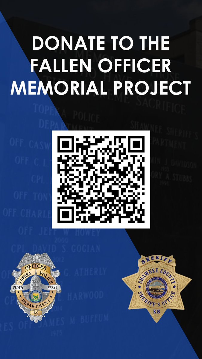The <a href="/Topeka_Police/">Topeka Police Department</a> and Shawnee County Sheriff's Office are hosting a community fundraising campaign to build a new Fallen Officer Memorial in front of the Law Enforcement Center. This new memorial will serve as a permanent tribute to local law enforcement officers who have made