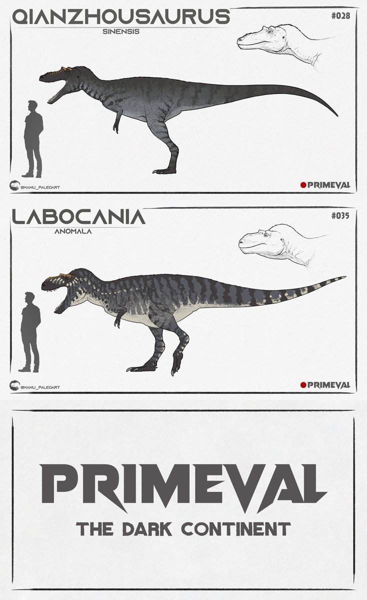 Jurassic_World_Fandom (@brycenator100) on Twitter photo 🥩 The Tyrannosauridae Of My Novel Primeval: The Dark Continent So Far
🔺 Size And Number Placement Subject To Change
✍🏻 Commissioned By <a href="/MDinoart/">Manu_Paleoart</a> 🥩 The Tyrannosauridae Of My Novel Primeval: The Dark Continent So Far
🔺 Size And Number Placement Subject To Change
✍🏻 Commissioned By <a href="/MDinoart/">Manu_Paleoart</a>