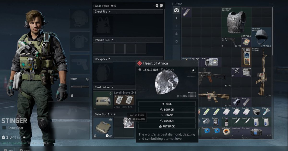 So, I’ve been playing delta force since release! I’ve found plenty of reds but the highest amount is probably 2.4 million.

One of my mods joined for the console release and has found THE HEART OF AFRICA on day two of playing! 🤢

I’m retiring 🥲

<a href="/DeltaForce_Game/">Delta Force Game</a> #DeltaForce