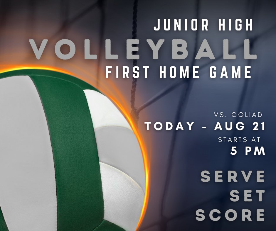 Spike into action—catch our JH volleyball team in their first game tonight!