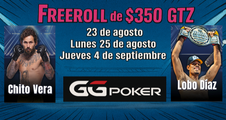 PokerChile's tweet photo. Hoy jueves en https://t.co/EQSQNJhua1
- Se vienen 3 freerolls de lucha libre en GGPoker!!
- Este sábado: satélite al Caribbean Poker con US$2.500 agregados!!! https://t.co/R5LUL5wH3w