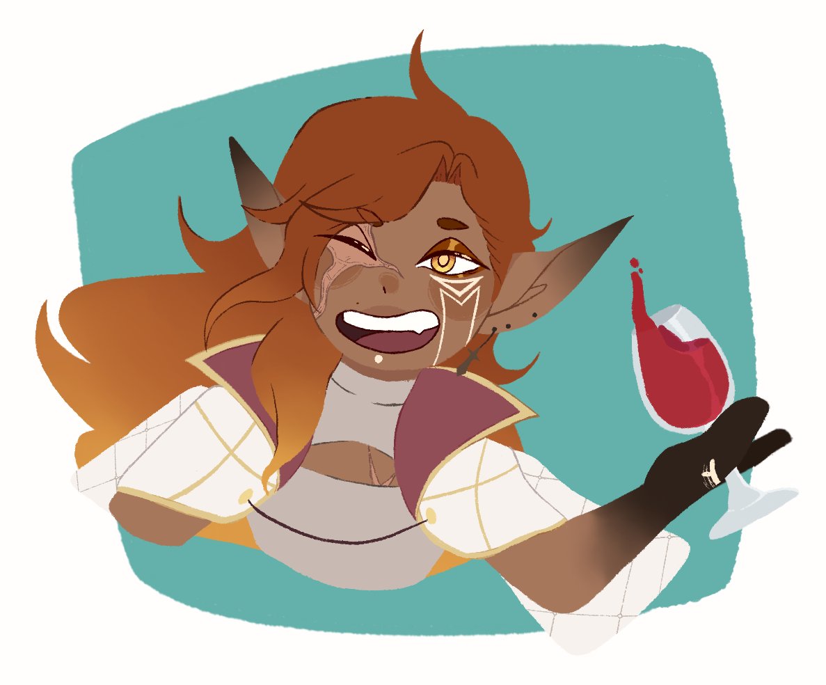 CocoAshes's tweet photo. V spending a joyful night of merriment
I miss drawing them <3
#dnd #elf #eladrin https://t.co/9ZZfwCSZHe