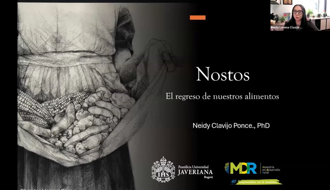 MANUEL ENRIQUE PÉREZ MARTÍNEZ (@mperezrururban) on Twitter photo ✨ ¡Ya está disponible el video del 2º Seminario Interdisciplinario SUSTER-RA! En esta sesión titulada “Nostos: el regreso de nuestros alimentos”, la colega <a href="/neidyclavijo/">Neidy Clavijo Ponce</a> de <a href="/fearpuj/">Facultad de Estudios Ambientales y Rurales</a> nos invita a reflexionar sobre la soberanía alimentaria, la memoria colectiva y el vínculo ✨ ¡Ya está disponible el video del 2º Seminario Interdisciplinario SUSTER-RA! En esta sesión titulada “Nostos: el regreso de nuestros alimentos”, la colega <a href="/neidyclavijo/">Neidy Clavijo Ponce</a> de <a href="/fearpuj/">Facultad de Estudios Ambientales y Rurales</a> nos invita a reflexionar sobre la soberanía alimentaria, la memoria colectiva y el vínculo