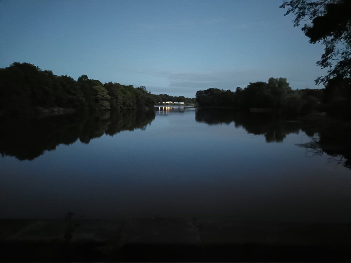 Carr mill dam at dusk