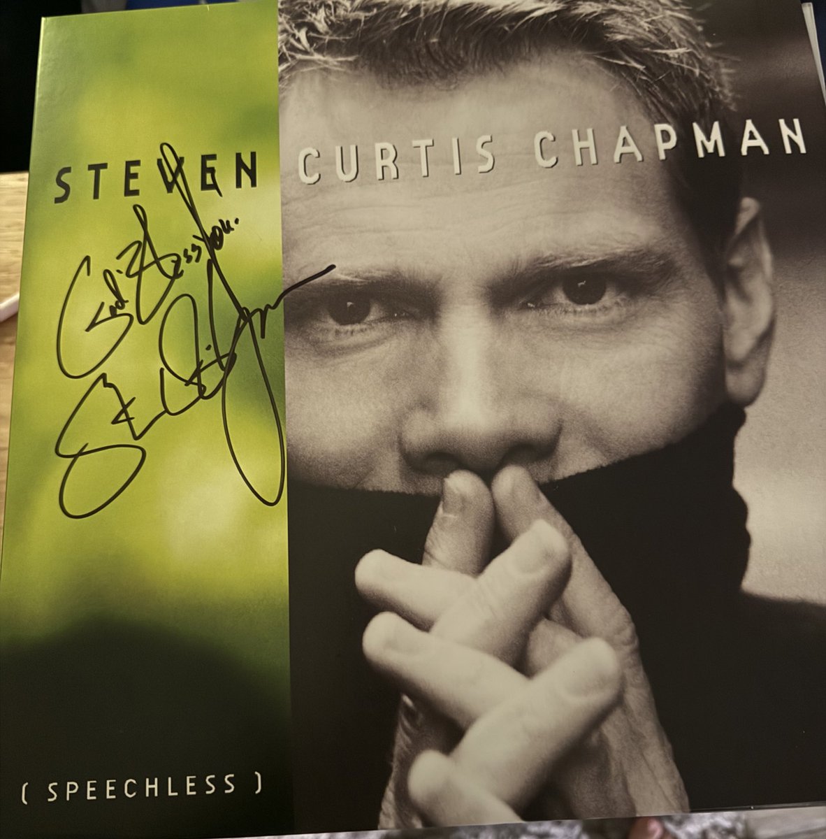 Mark (@ougrad2002) on Twitter photo <a href="/StevenCurtis/">Steven Curtis Chapman</a> Lookie what I just received!! Thank you soooo much Steven for the autograph. Can't wait to listen!! <a href="/StevenCurtis/">Steven Curtis Chapman</a> Lookie what I just received!! Thank you soooo much Steven for the autograph. Can't wait to listen!!