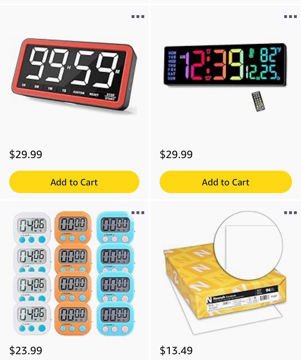 Would love some support from #clearthelist to purchase TIMERS which helps my students to transition and learn how to tell time.

Please support me RP and sprinkle if you can.  #clearthelist <a href="/amazon/">Amazon</a> 

🙏Thank you for supporting our classroom and our incredible students and for