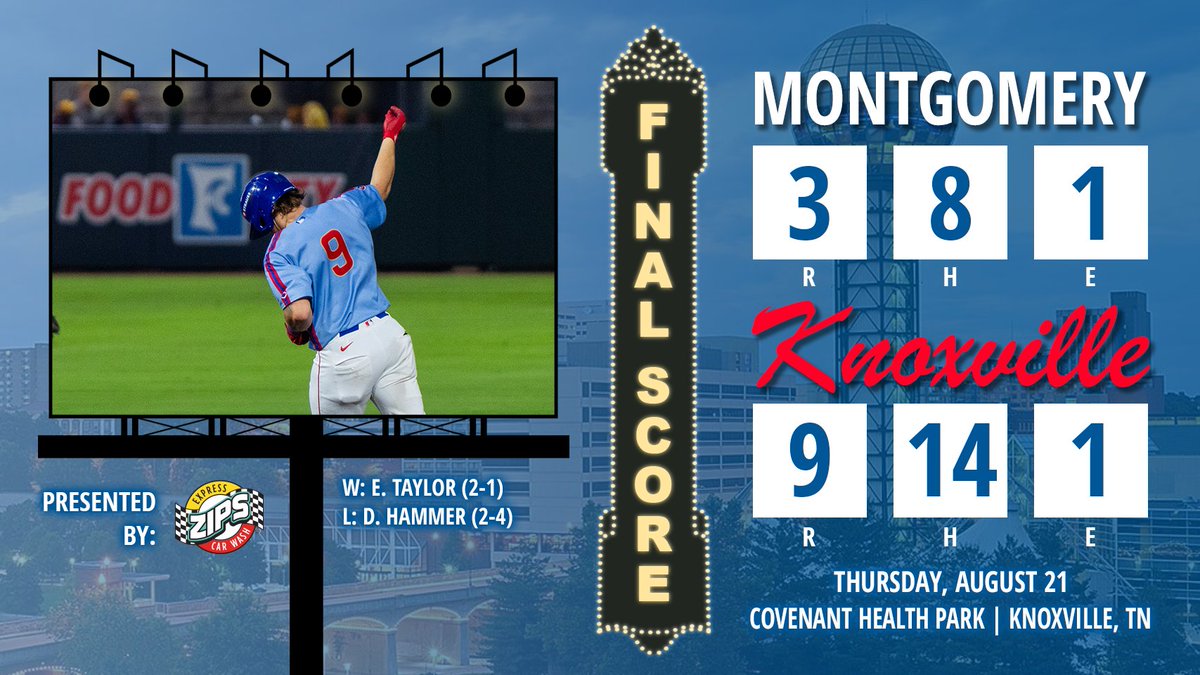 The final score is looking like a football game! | <a href="/zips3mincarwash/">ZIPS Car Wash</a>
Box Score: loom.ly/wZIyf0Y