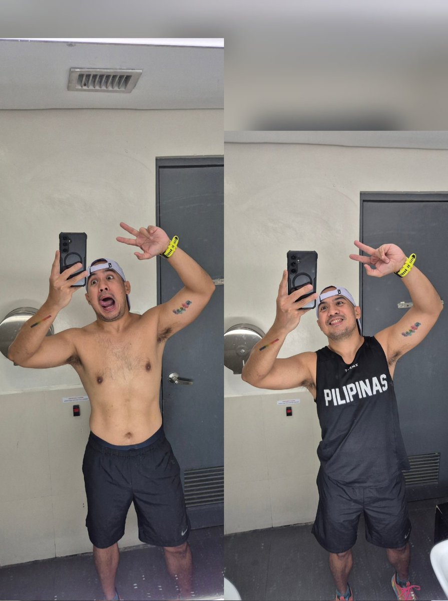 Lilo_Boi's tweet image. Sabog from work out tips. Show up lang kahit tinatamad. See nakapag buhat pa rin 😉 👌 👍 #Fitness #gowiththeflow #mentalhealthawareness #mentalhealthmatters