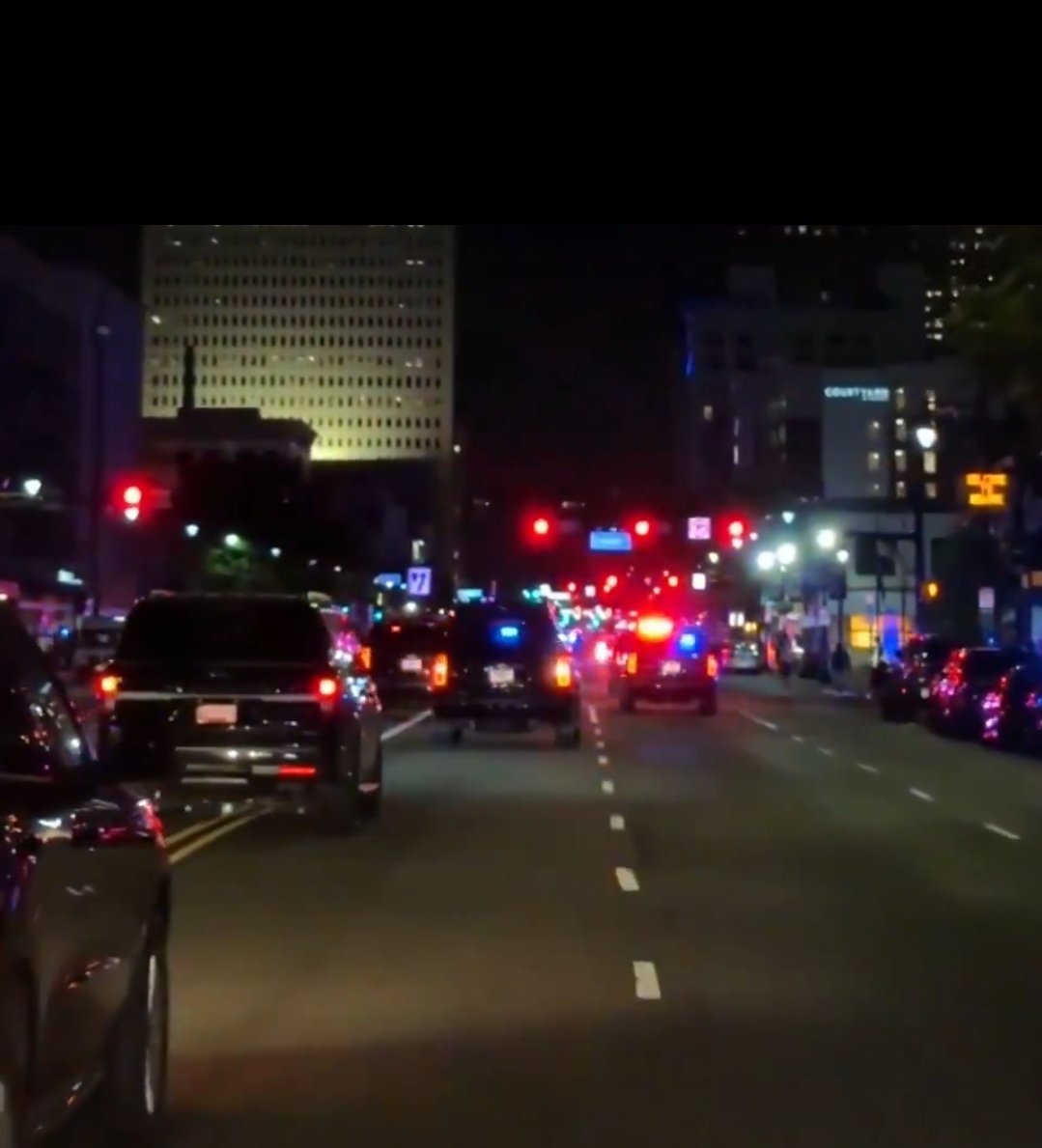 BREAKING: President Trump currently patrolling the streets of DC like a boss 😆 🤣