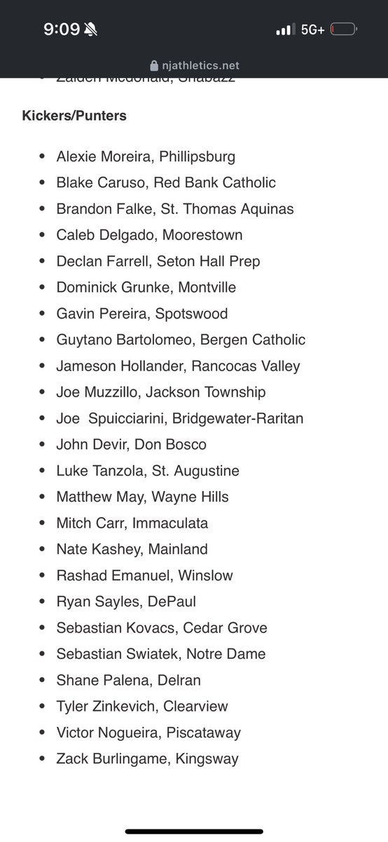 Sebastian Kovacs (@kovacsseba3) on Twitter photo NEW JERSEY KICKERS WATCHLIST. Game day in 9 days!!! <a href="/coachripshwtime/">coachripshowtime</a> <a href="/CoachEAllen21/">Eddie Allen</a> <a href="/CUBoulder/">CU Boulder 🦬</a> <a href="/CUFBRecruit/">Colorado Football Recruiting</a> <a href="/MSUFBRecruiting/">Spartan Recruiting</a>
<a href="/CoachZachWeber/">Zach Weber (M.Ed.)</a> <a href="/KohlsKicking/">Kohl's Kicking Camps</a>
<a href="/DSabock/">Coach Dan Sabock</a> <a href="/Coach_Mono/">Chris Monfiletto</a> NEW JERSEY KICKERS WATCHLIST. Game day in 9 days!!! <a href="/coachripshwtime/">coachripshowtime</a> <a href="/CoachEAllen21/">Eddie Allen</a> <a href="/CUBoulder/">CU Boulder 🦬</a> <a href="/CUFBRecruit/">Colorado Football Recruiting</a> <a href="/MSUFBRecruiting/">Spartan Recruiting</a>
<a href="/CoachZachWeber/">Zach Weber (M.Ed.)</a> <a href="/KohlsKicking/">Kohl's Kicking Camps</a>
<a href="/DSabock/">Coach Dan Sabock</a> <a href="/Coach_Mono/">Chris Monfiletto</a>