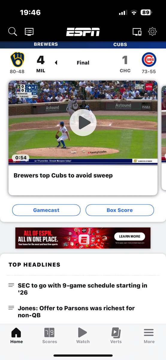 JPer817's tweet photo. @ArmenSaryan @czabe @OnAirJosh  @BillSchmidRadio should someone let @espn  know there was no possibility of a sweep today?  #journalism https://t.co/C4Stq88UCL