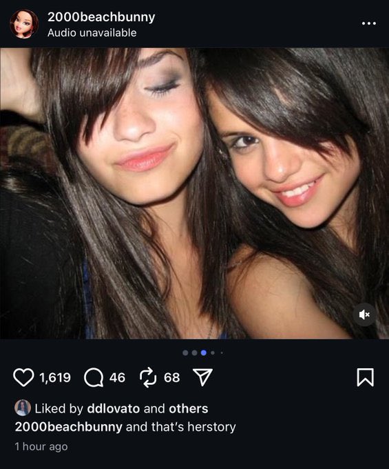 sgnewsxox0's tweet photo. Demi Lovato recently liked an Instagram dump of her and @SelenaGomez. https://t.co/jnV3jbdA3x