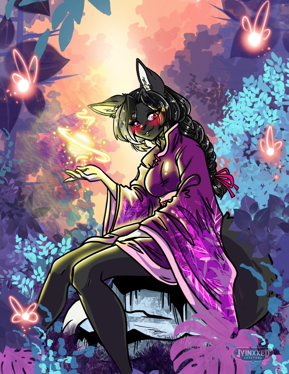 I'm actually pretty proud of how this enchanted forest came out.  Not one fairy is shouting 'LISTEN'.

YCH for Max