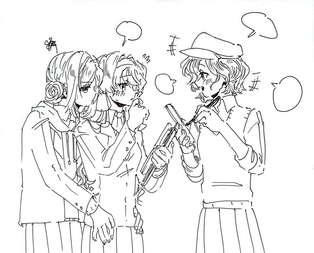 jinsutaadraws's tweet photo. Vernetto ft. Recoleta and the rarely-occuring jealous Vertin https://t.co/z28gUi0OOD