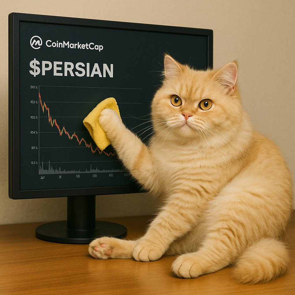 persianwld's tweet photo. Day 2 of summoning cat influencer 🐱✨

@CatWorkers @Cat__Auras @Meowed @PostsOfCats @Bodegacats_ @TweetsOfCats 

There isn’t a single cat coin in the CoinMarketCap Top 100. That can’t be right.
We, the cat community, can change that.

If you believe in the power of cats (and memes), help us prove it.
A simple retweet could be the start of something huge. 🚀🐾