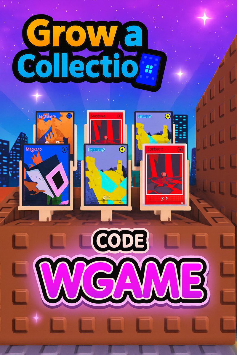 SauriStudios's tweet photo. 🎮 Play Grow a Collection and redeem code WGAME for a Super Luck Boost! 🍀✨
•🚀 New code just dropped! WGAME = Super Luck Boost 🔥 Play now in Grow a Collection!
•💎 Want more luck? Play now https://t.co/c1XgtMXYUM #Roblox #Robloxgames https://t.co/GtPMxUuTUl