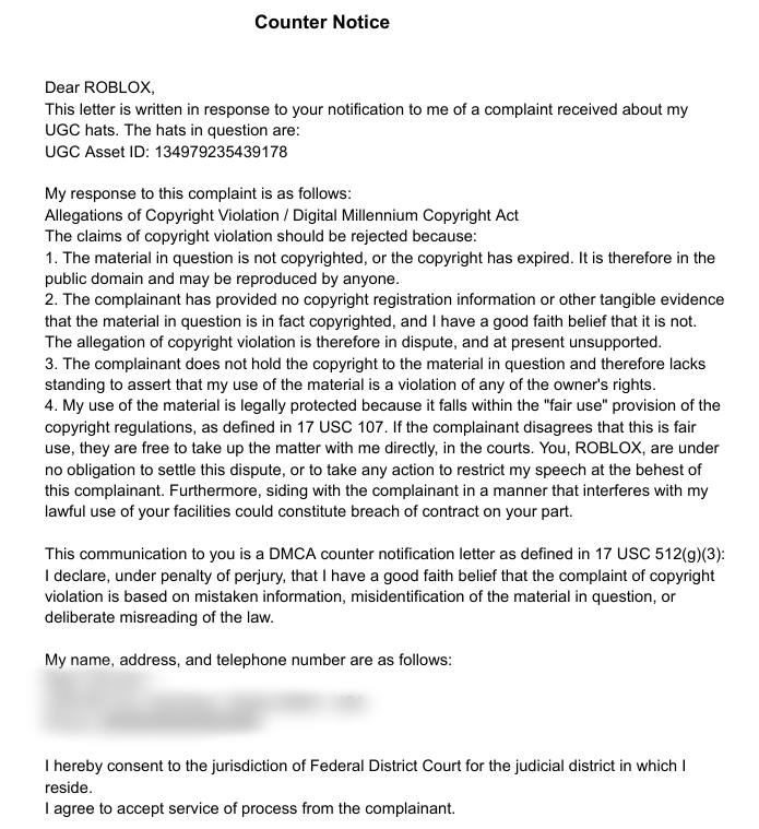SoftGB's tweet photo. Filed a DMCA on someone re-uploading our UGC item. It was approved, but they still filed a counter—despite it being a blatant copy. 

Only option left is a lawsuit, which gonna cost a lot &amp; is not worth it.

Our item: https://t.co/0MutcAxp6w

The reupload: https://t.co/93vUI82zLw https://t.co/q5B2jXKeLc