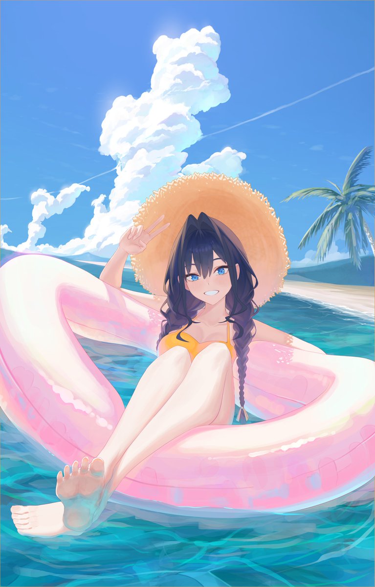 circles_pen's tweet photo. Beach day, Kronii style 😎🏖️
#krotime #kronillust #クロニーラ #krossets https://t.co/vXlGk2zJkL