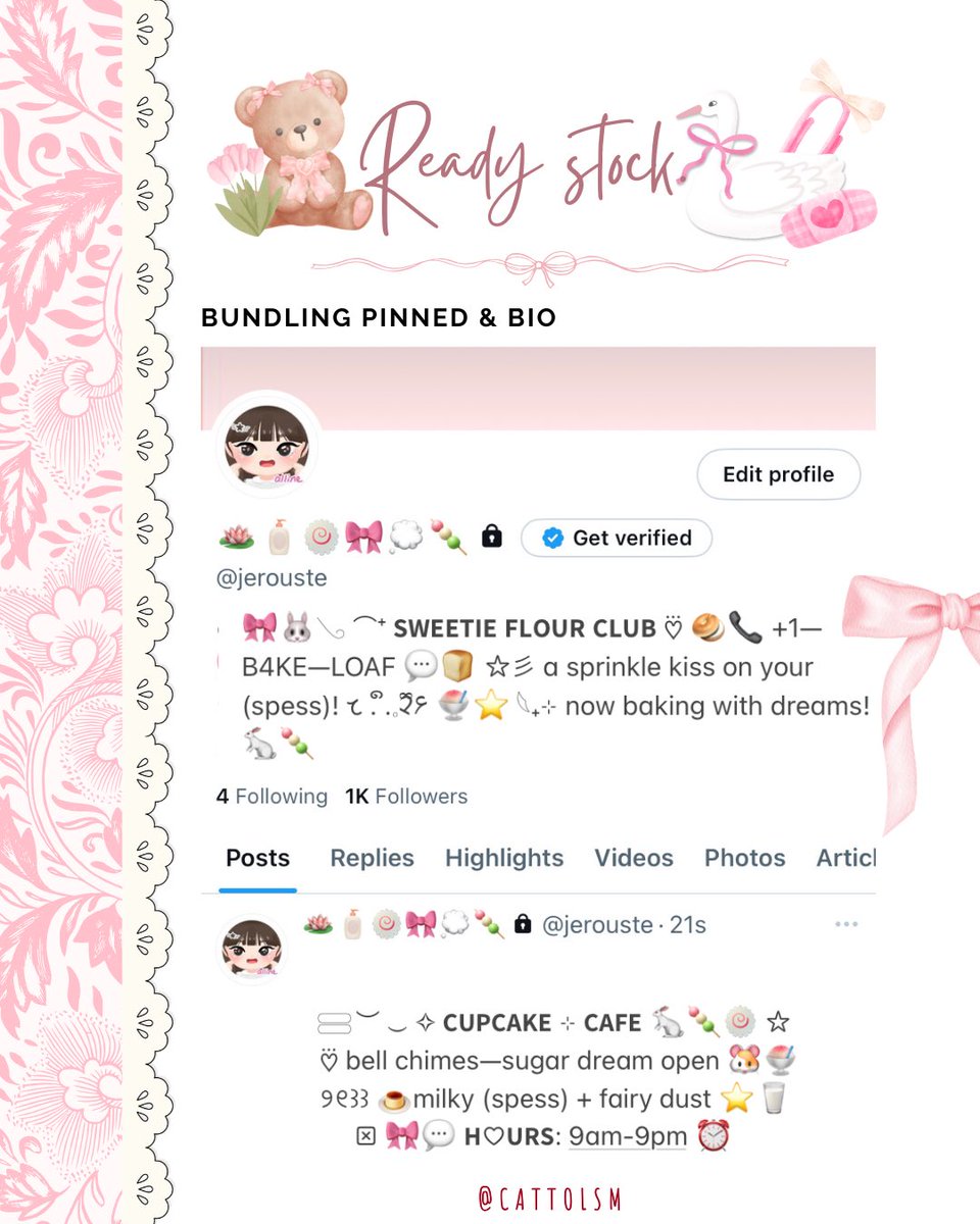 CATTOlSM's tweet image. help repost, tysm! 👧🏻💗

attenshon—! 👀
haalo teman-timun! ✋🏻aku membawa 8 bundling wording pinned dan bio ready stock / rs ⊹ only 85OO each! 🐈‍⬛🎀⭐️

pls, check alt for more details ★
kindly tag me after dm! ꒰ᐢ｡•༝•｡ᐢ꒱ 🪷
#zonauang #zonajajan #zonaba