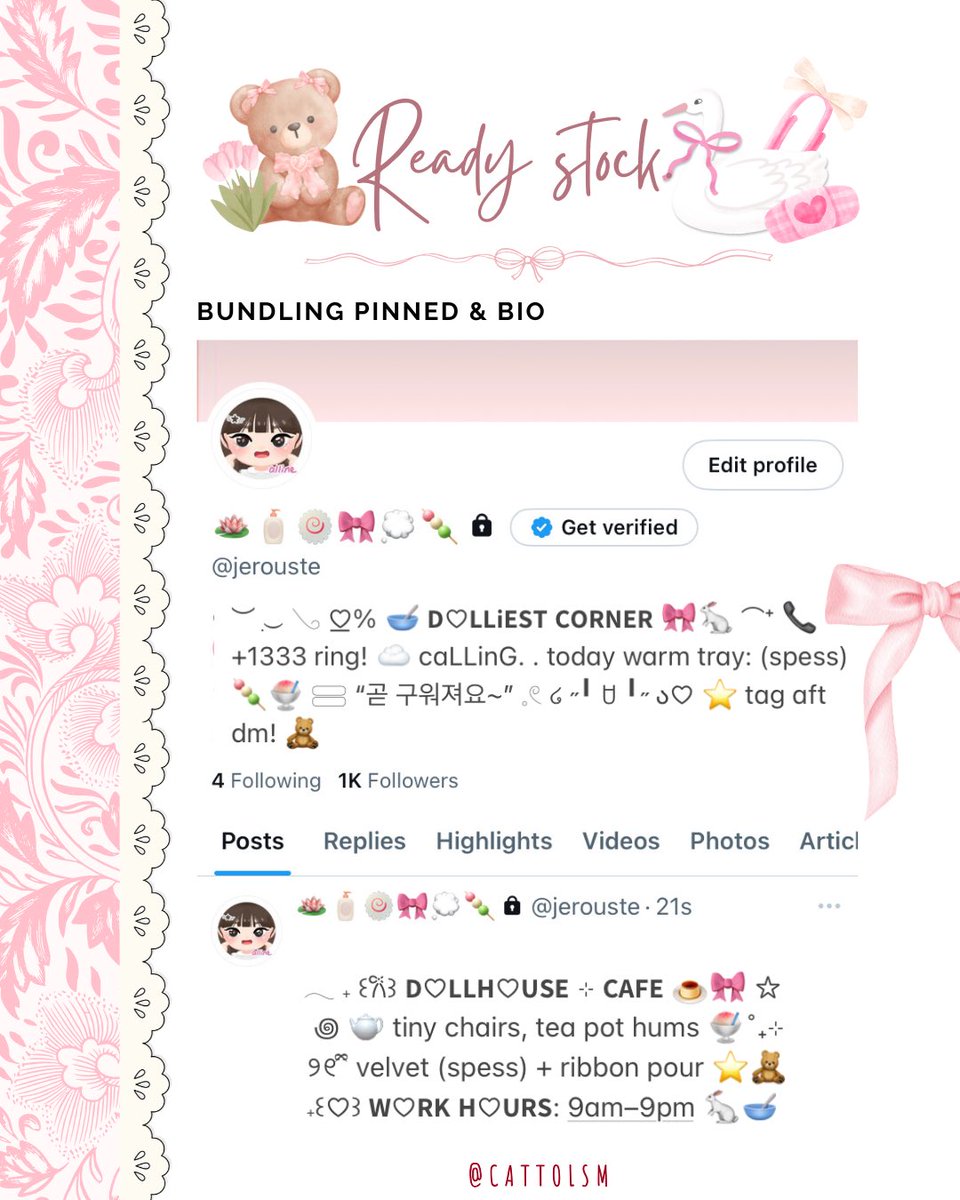 CATTOlSM's tweet image. help repost, tysm! 👧🏻💗

attenshon—! 👀
haalo teman-timun! ✋🏻aku membawa 8 bundling wording pinned dan bio ready stock / rs ⊹ only 85OO each! 🐈‍⬛🎀⭐️

pls, check alt for more details ★
kindly tag me after dm! ꒰ᐢ｡•༝•｡ᐢ꒱ 🪷
#zonauang #zonajajan #zonaba