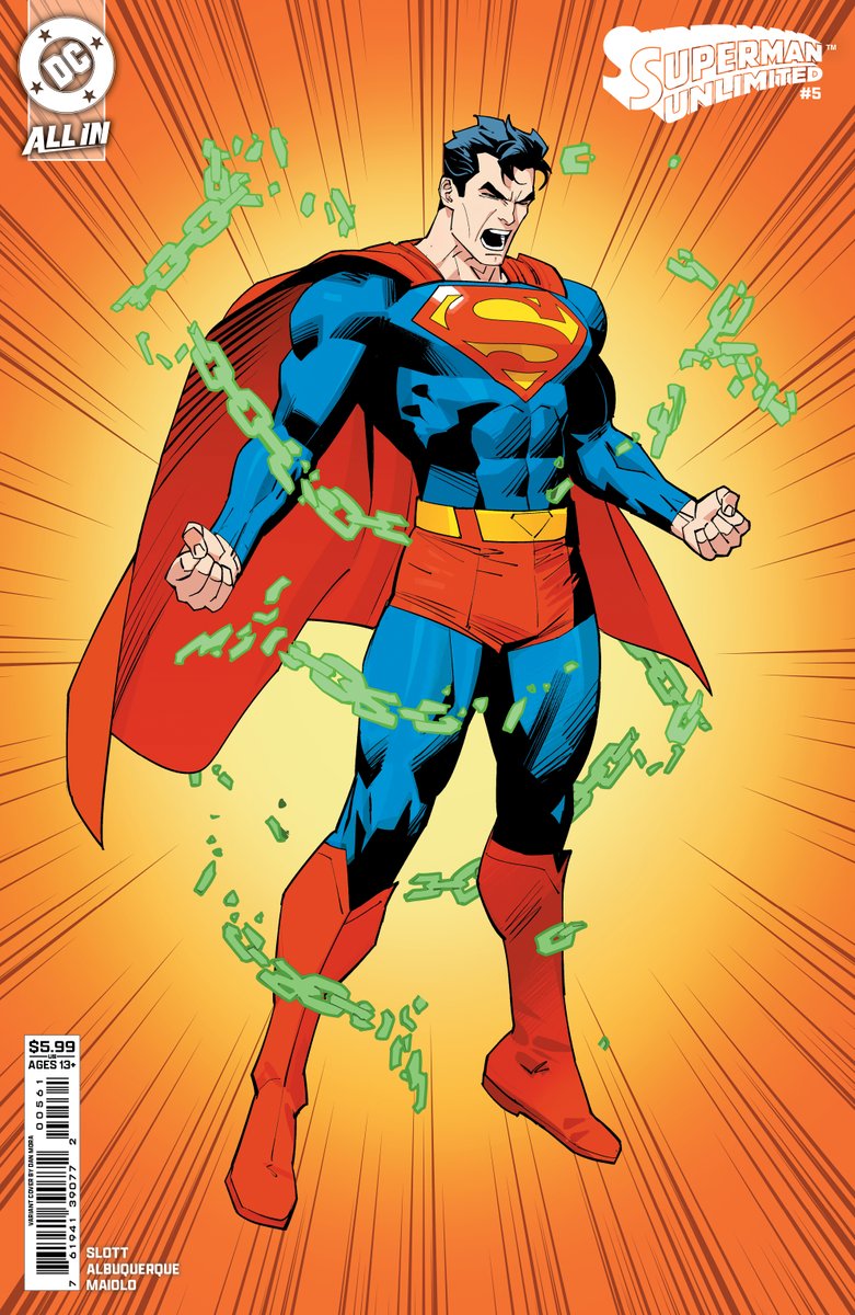 First LOOK
#Superman Unlimited 5 <a href="/Danmora_c/">Dan Mora</a> Corner Box Variant
#DCComics
