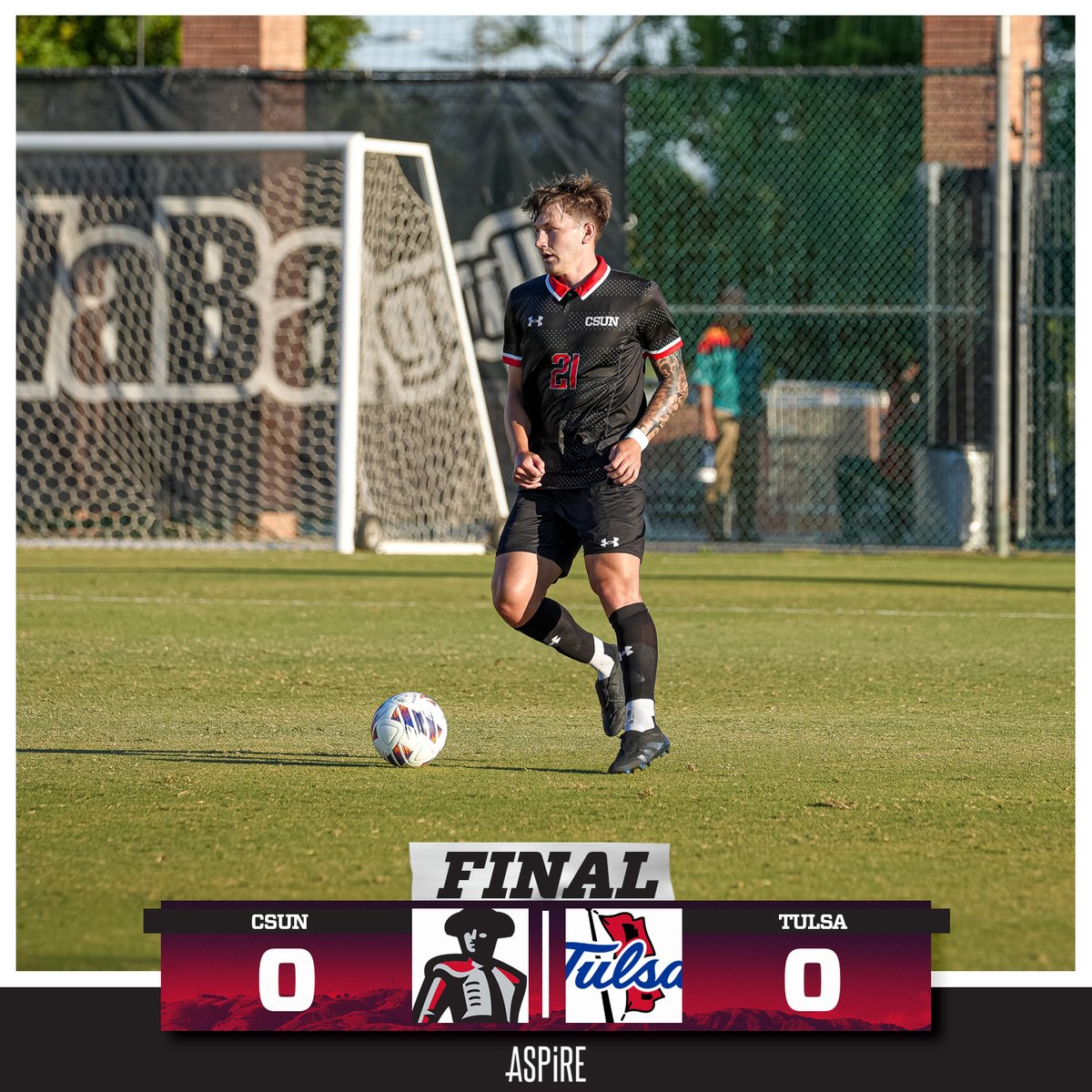 FINAL. CSUN 0 - Tulsa 0, the Matadors earn a point in the first matchup of the season. Hard fought 90 minutes with the Hurricanes. Dorian Drucks with a career high 7 saves.
#GoMatadors