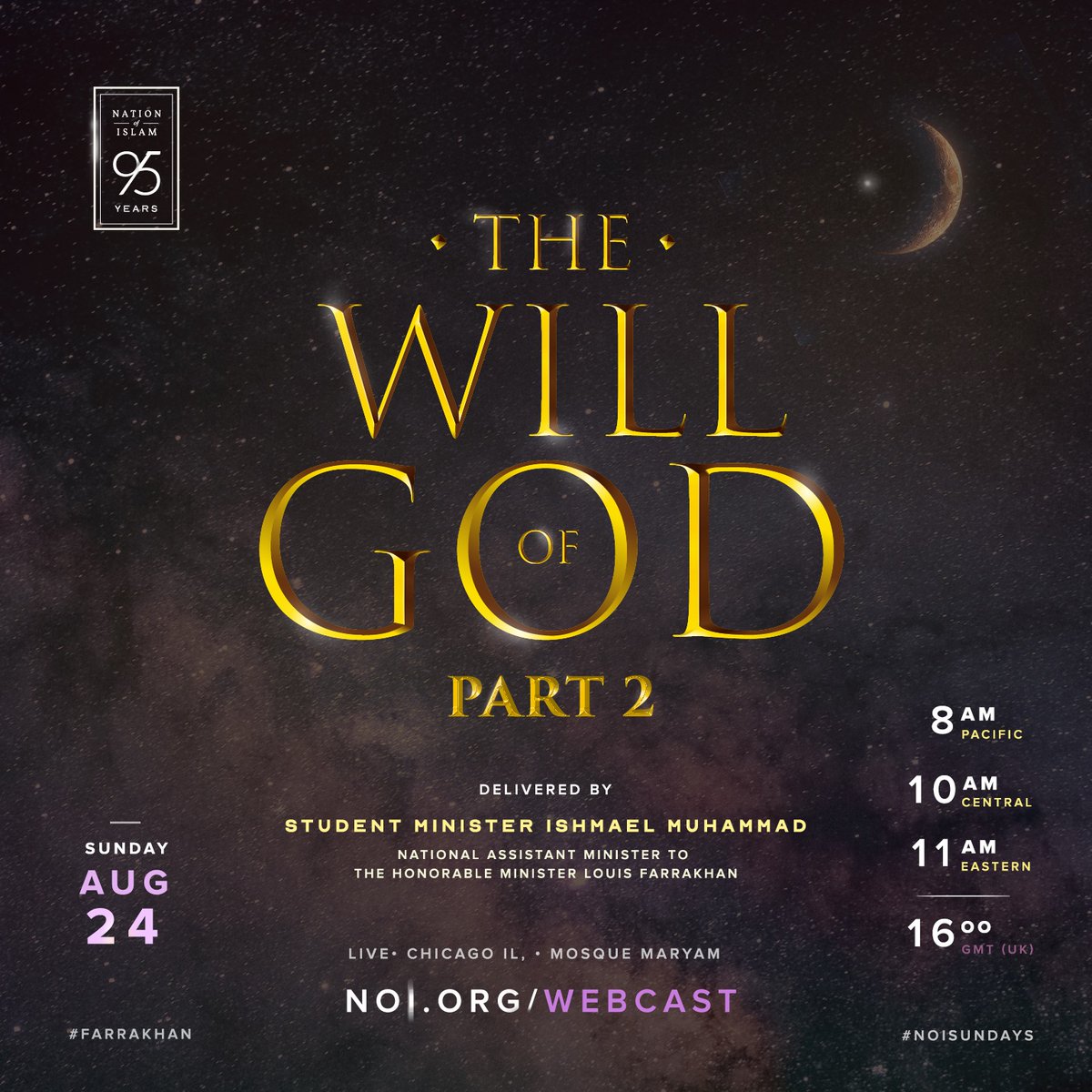 WDMuhammad91's tweet image. •THE WILL OF GOD•
~PART 2~
💫Delivered By Student Minister Ishmael Muhammad