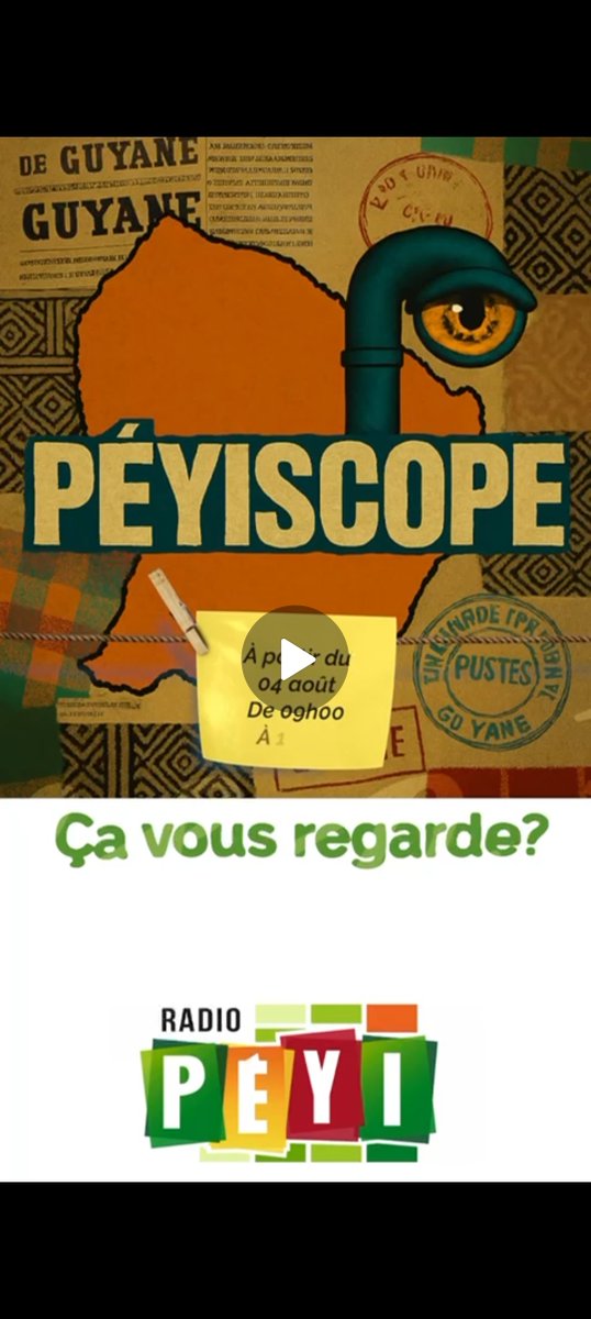 973Perfa's tweet photo. 🥰On parle *#Erasmus+ ce vendredi 22 août dans l'émission  *PeyiScope à partir de 9h00 *RadioPeyi*😉🇪🇺🇫🇷 🥳✈️🛩️ à écouter en ligne sur https://t.co/1wwe3DWVhI #Guyane https://t.co/VC1vhrIgkK
