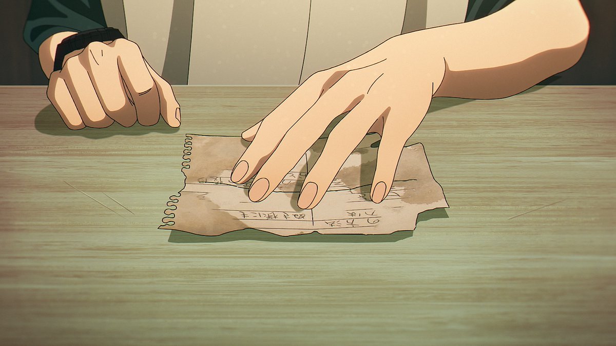 hikaru_anime_en's tweet photo. ⏰ Only 1 hour left!
The Summer Hikaru Died — Episode 8: Contact airs soon!
A memo left by the real Hikaru mentions “Nonuki-sama”, but Hikaru’s memories of it are vague. 
Who—or what—is Nonuki-sama? Let’s find out together! https://t.co/3pF6qOy8yM