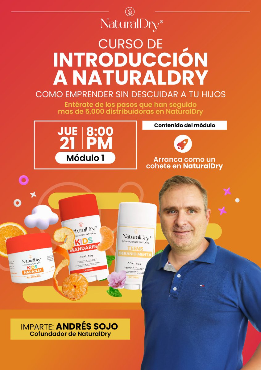 Chicas nuevas nos vemos más tarde para que conozcan cómo pueden vender naturaldry de forma efectiva y rápida!! 

Andrés es el fundador de NaturalDry y les va a dar muchos consejos para que vendan más rápido sus productos! 

Nos vemos aquí: meet.google.com/dvx-huqs-cij