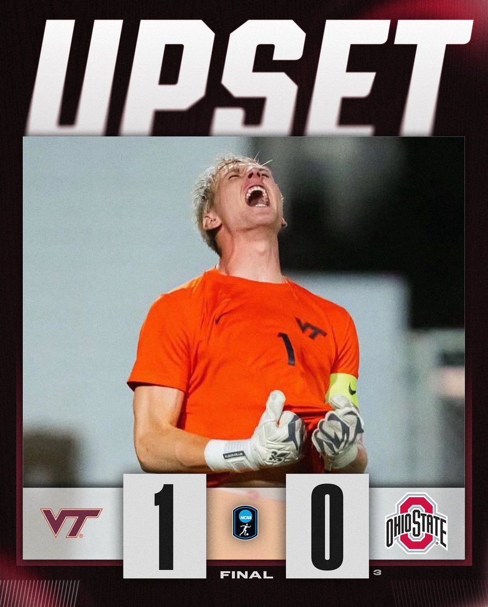 NCAA Soccer (@ncaasoccer) on Twitter photo HOKIES ON 🔝
Virginia Tech takes down No. 3 Ohio State ‼️
#NCAASoccer x <a href="/HokiesMSoccer/">Virginia Tech Men’s Soccer</a> HOKIES ON 🔝
Virginia Tech takes down No. 3 Ohio State ‼️
#NCAASoccer x <a href="/HokiesMSoccer/">Virginia Tech Men’s Soccer</a>