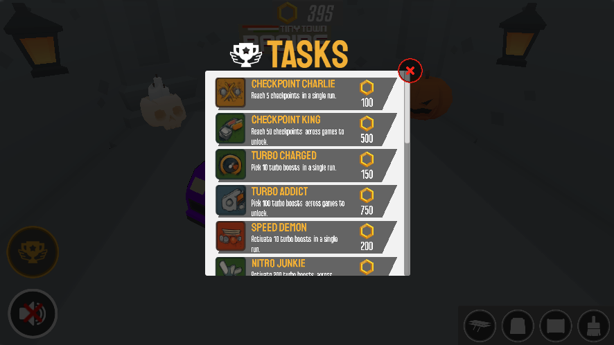 vkrishna1983's tweet image. Upcoming update for TinyTown Racing 
- Updated Visuals for Halloween Season 
- New styling options with &quot;Spoilers&quot; 
- Achievements added to earn even more Coins.
@CocosEngine     @  @Poki  #html5 #webgl #indiedev #html5games