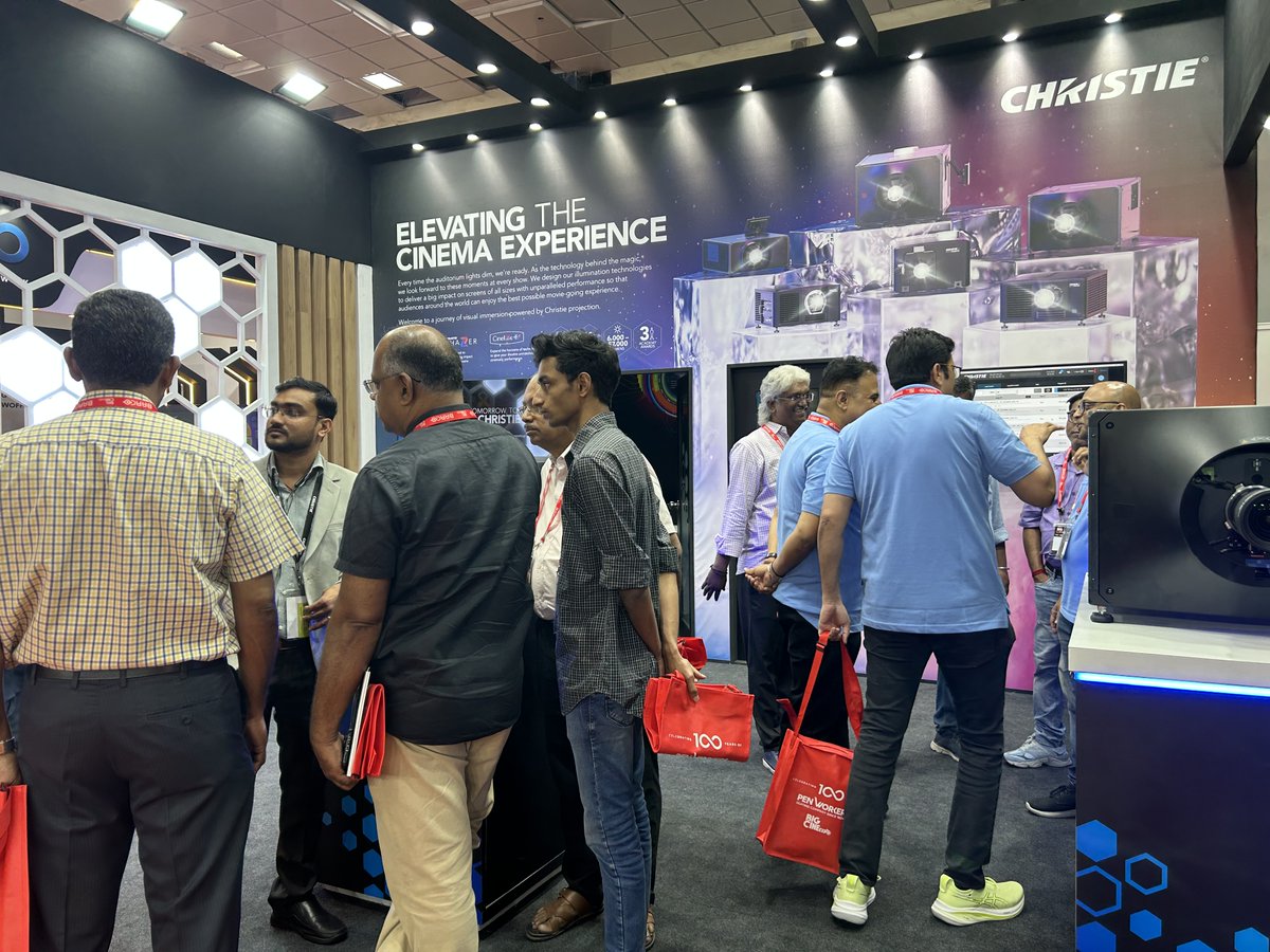 ChristieCinema's tweet photo. 🎬 What a week at #BigCineExpo! Thanks to all who visited booth #209 to explore our cinema solutions. Missed it? Learn more here: https://t.co/g0x4Jo7sVI #CinemaTech #CineEvents https://t.co/pcBGOgB8cG
