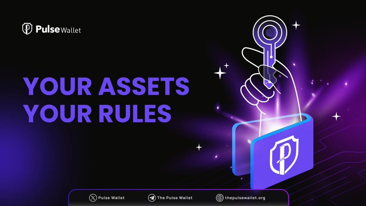 Your assets. Your rules. 🚀 

Pulse Wallet gives you full control: buy, stake, bridge, and manage $PLS &amp; more—all in one app. 

No middlemen, no compromises. Just freedom. #PulseChain