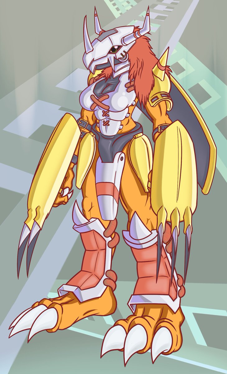fen1son's tweet photo. @lamand_3 Ok kind of an odd choice, but how about a female Wargreymon? https://t.co/TAvJ42BqZC