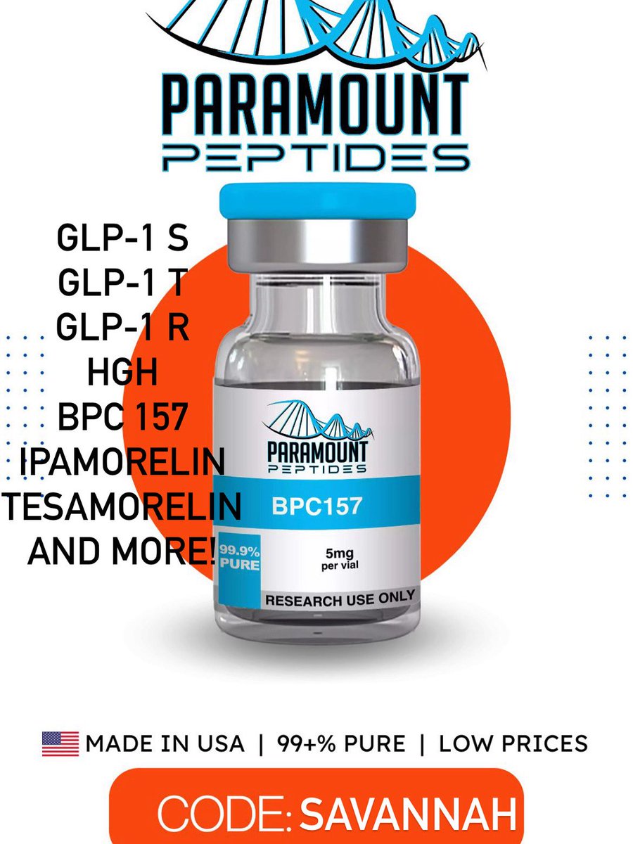 paramount peptides bpc 157 Happy to announce that I've been accepted as an affiliate with Paramount  Peptides, a U.S. based medical manufacturer of research grade peptides. Use  code “SAVANNAH” at checkout for 5% off your order