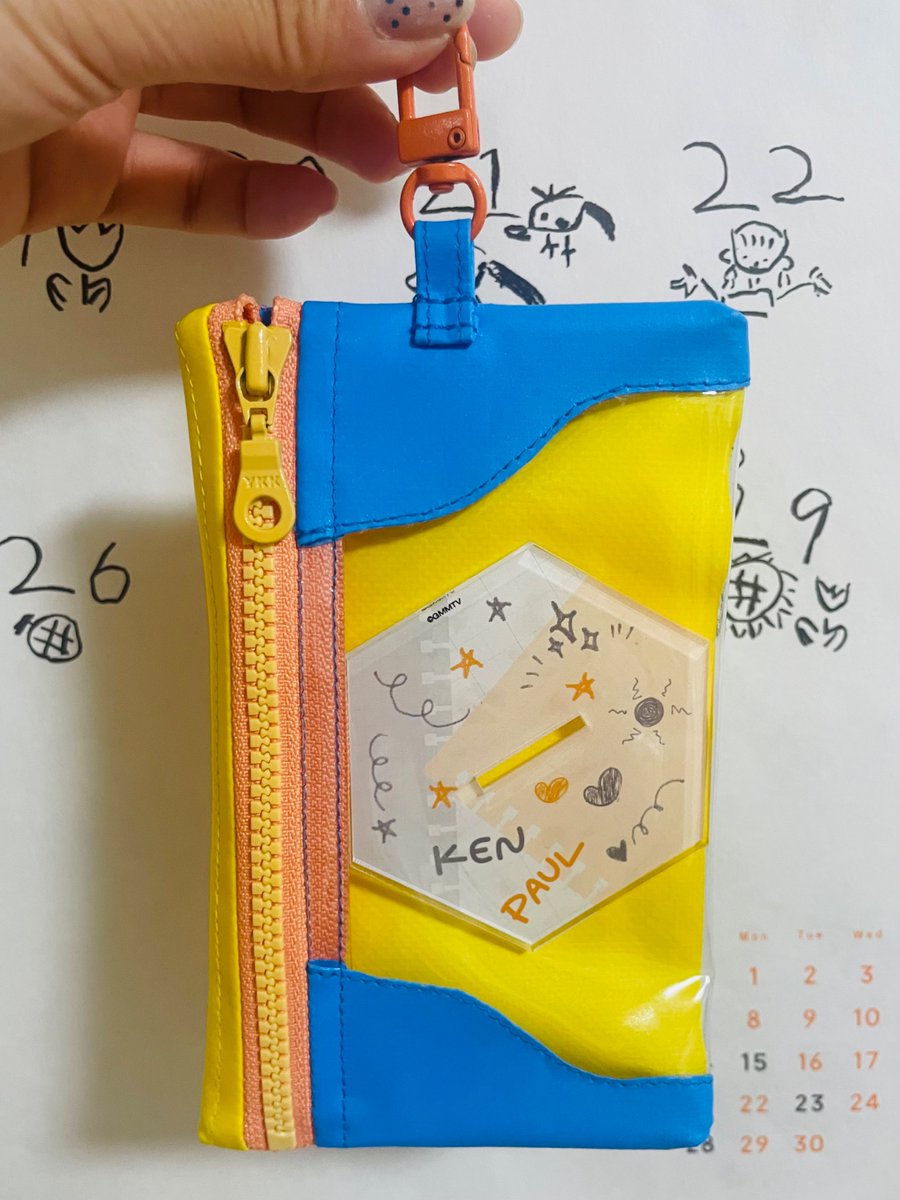 uedamasansan's tweet photo. けんぽーる用にポーチ作った https://t.co/py08DW07md