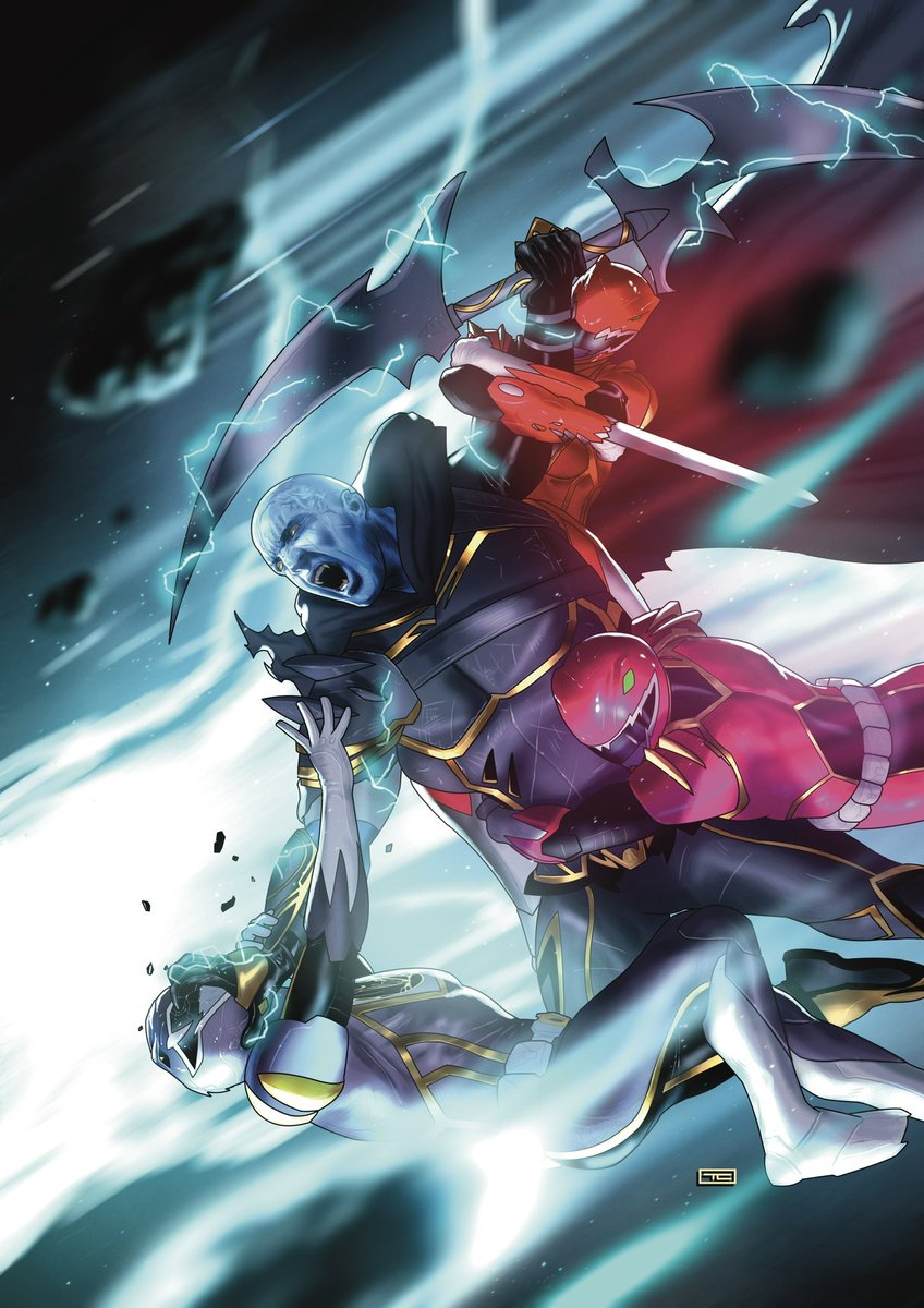 My variant and main cover for POWER RANGERS PRIME # 11 (featuring Rita as the new Green Ranger) have been announced - in stores 10/11 from BOOM! Studios.