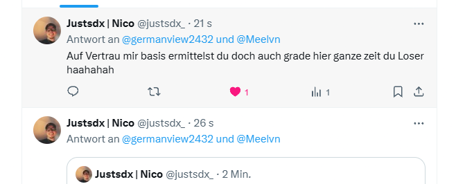 Viewbotexpose's tweet image. Ich werde als "Loser" beleidigt nach dem ich @justsdx_ mit fakten aus seiner Twitch Statistik exposed habe. Leider fügt sich hier das Bild von einem gewissen  Charakter immer mehr.