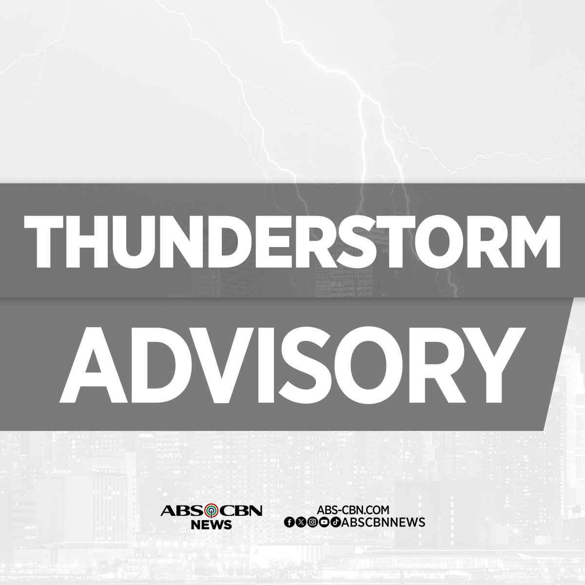 ABS-CBN News (@abscbnnews) on Twitter photo Expect moderate to heavy rainshowers with lightning and strong winds in the following areas within the next two hours:
Quezon
Batangas
This is based on the thunderstorm advisory released by <a href="/dost_pagasa/">PAGASA-DOST</a> at 5:05 a.m., Friday, August 22. #WeatherPatrol Expect moderate to heavy rainshowers with lightning and strong winds in the following areas within the next two hours:
Quezon
Batangas
This is based on the thunderstorm advisory released by <a href="/dost_pagasa/">PAGASA-DOST</a> at 5:05 a.m., Friday, August 22. #WeatherPatrol