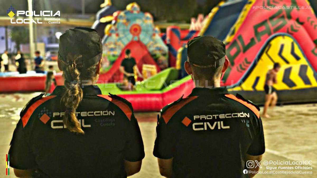 POLICIA LOCAL CASTILLEJA DE LA CUESTA (@policialocalcc) on Twitter photo Se desarrolla con normalidad la actividad municipal <a href="/CastillejaCta/">Ayuntamiento de Castilleja de la Cuesta</a> "Juegos de Agua" organizada en Plaza España para los más jóvenes que lo han pasado en grande.
Nuestra <a href="/ProteCivilcc/">Protección Civil Castilleja de la Cuesta</a> presente durante el desarrollo de la misma.
#Prevención #ServicioPublico
#PoliciaCastilleja Se desarrolla con normalidad la actividad municipal <a href="/CastillejaCta/">Ayuntamiento de Castilleja de la Cuesta</a> "Juegos de Agua" organizada en Plaza España para los más jóvenes que lo han pasado en grande.
Nuestra <a href="/ProteCivilcc/">Protección Civil Castilleja de la Cuesta</a> presente durante el desarrollo de la misma.
#Prevención #ServicioPublico
#PoliciaCastilleja