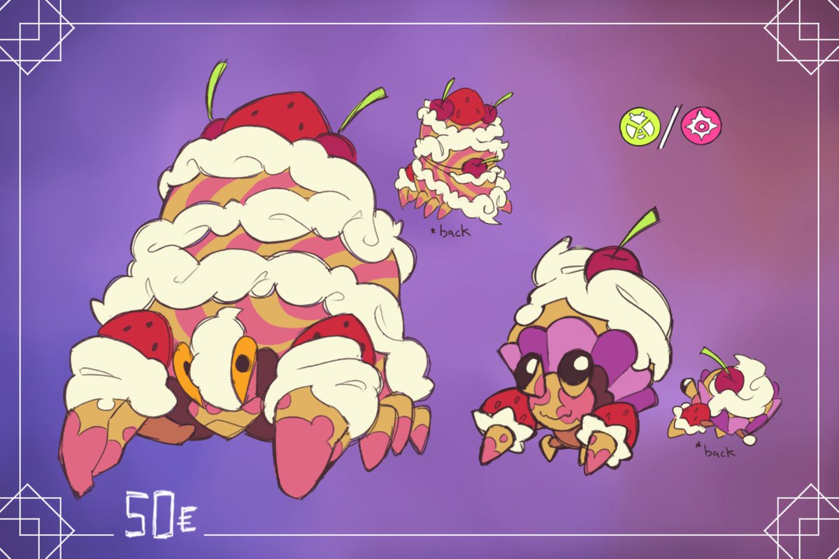 VibrativeRose91's tweet photo. I HAVE TWO FAKEMONS FOR SALE!!!
its my first time doing stuff like this so yeah if you want them go get'em
[[ #fakemon #pokemonart #pokemonfanart ]]
https://t.co/lnnDUZQp72 https://t.co/t9rETtAeGf
