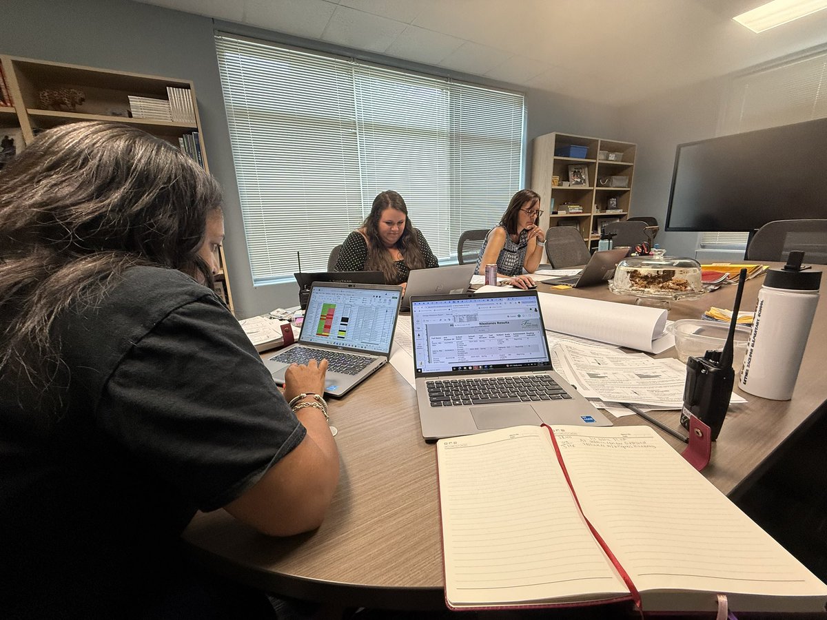 Admin team spent the day digging into BOY diagnostic data. Our Jaguars are more than just numbers—we’re committed to knowing their strengths and potential so we can serve them best this year. 💙🐾 <a href="/MsBoydEJES/">N. Boyd</a> <a href="/lawalker_teach/">Lindsey Walker</a> #DataDriven #NoExcuses