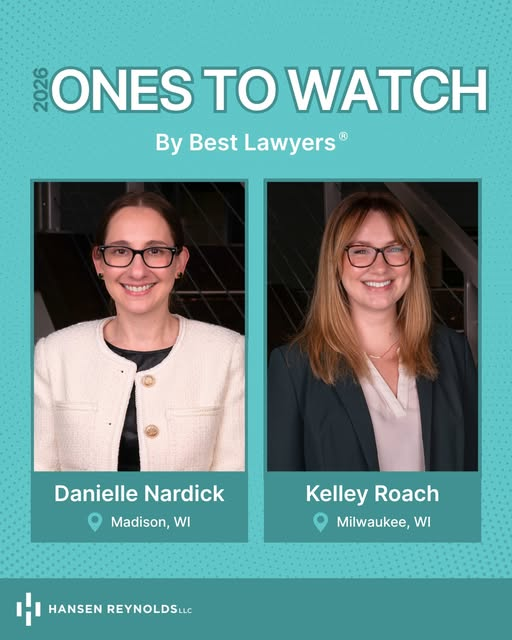 HansenReynolds's tweet photo. We are excited to announce that two @HansenReynolds  attorneys have been recognized in the 2026 edition of @BestLawyers : Ones to Watch.
Danielle M. Nardick — Commercial Litigation; Litigation – Construction
Kelley Roach — Commercial Litigation https://t.co/iny4zH7d61
