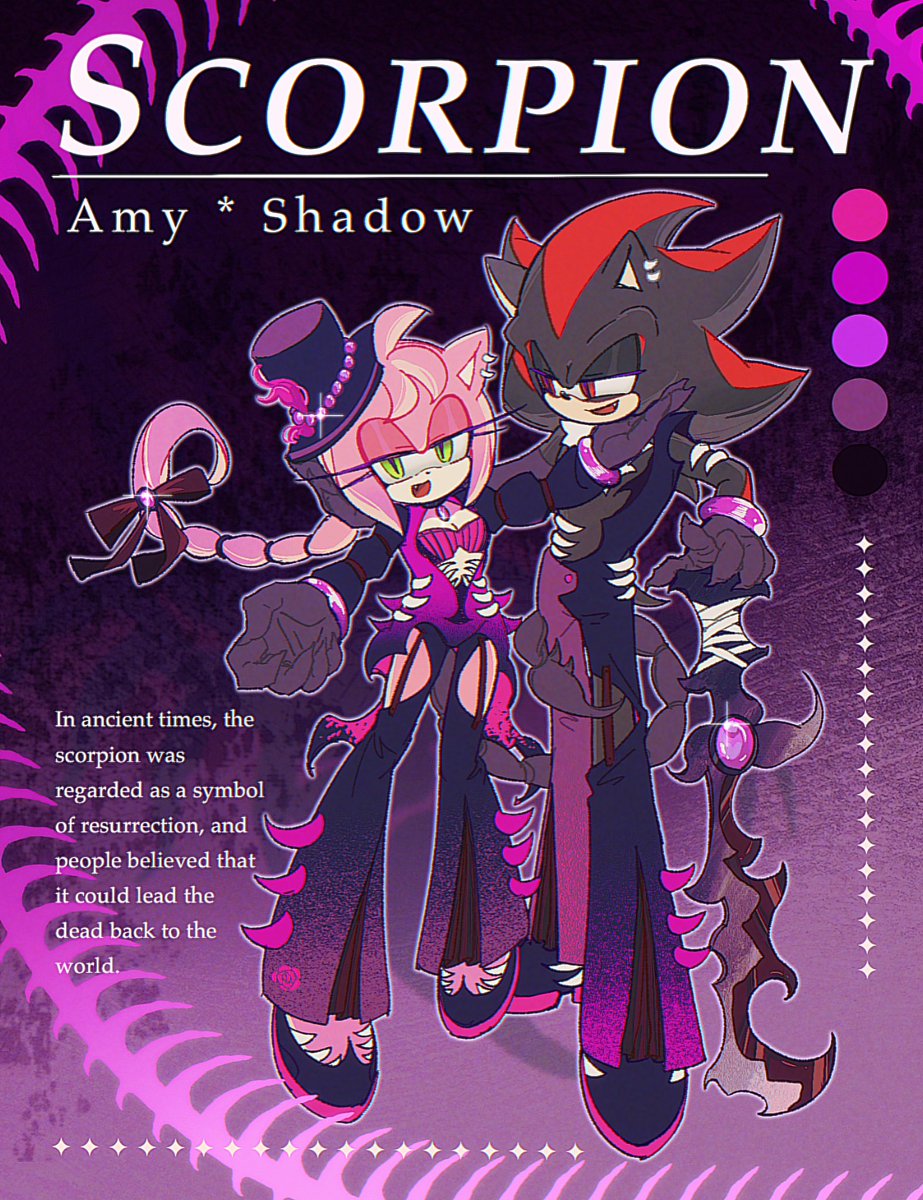🦂️
#shadamy #Amyrose #ShadowTheHedegehog