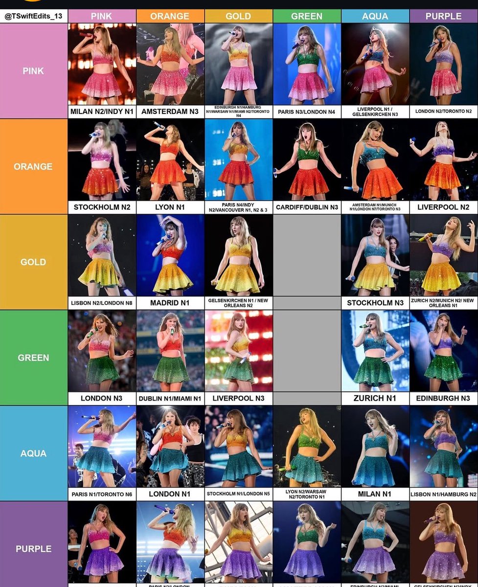 Salameche's tweet photo. Ma théorie c’est que chaque couleur de vinyle correspond à une couleur des tenues de 1989 (surtout qu’elles étaient pailletées), il resterait donc un vinyle rose. Vous en pensez quoi ? https://t.co/FzYICi4wKU