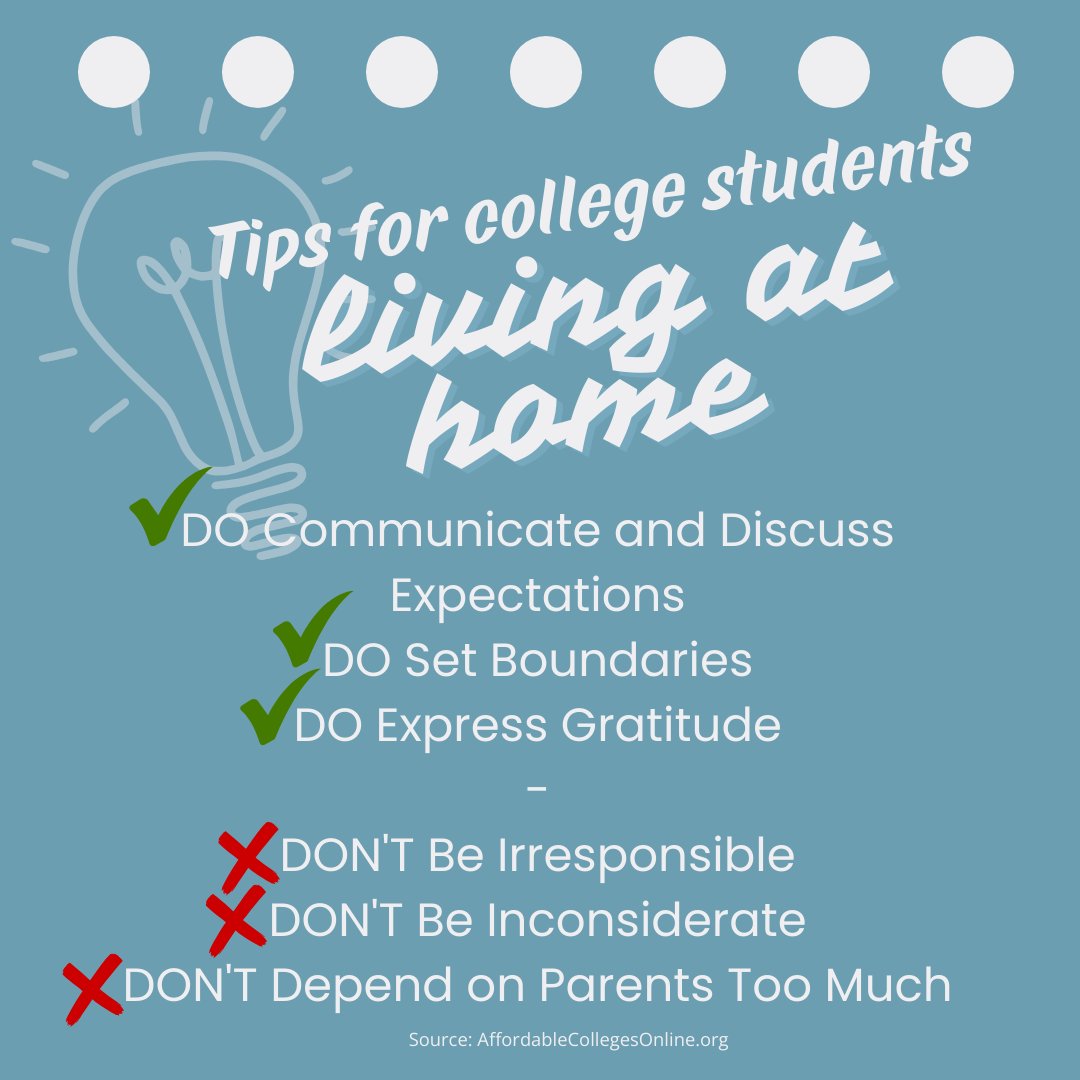 College student still at home? This may be a smart move to save money and ease into adulthood. Both student and parent will have a learning curve. Here are some tips to help keep the peace. #Cloud9RealEstateGroup