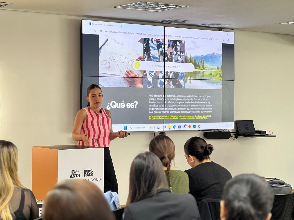ANDI_Antioquia's tweet photo. En el marco de EmpleoFest realizamos una Masterclass con +45 empresas, conversando con Carolina Hernandez sobre comunicación intergeneracional y los desafíos de una Antioquia longeva hacia 2035.
Cada vez más organizaciones se suman a este movimiento de talento.
#EmpleoFest https://t.co/ZLKVjk1Rwi