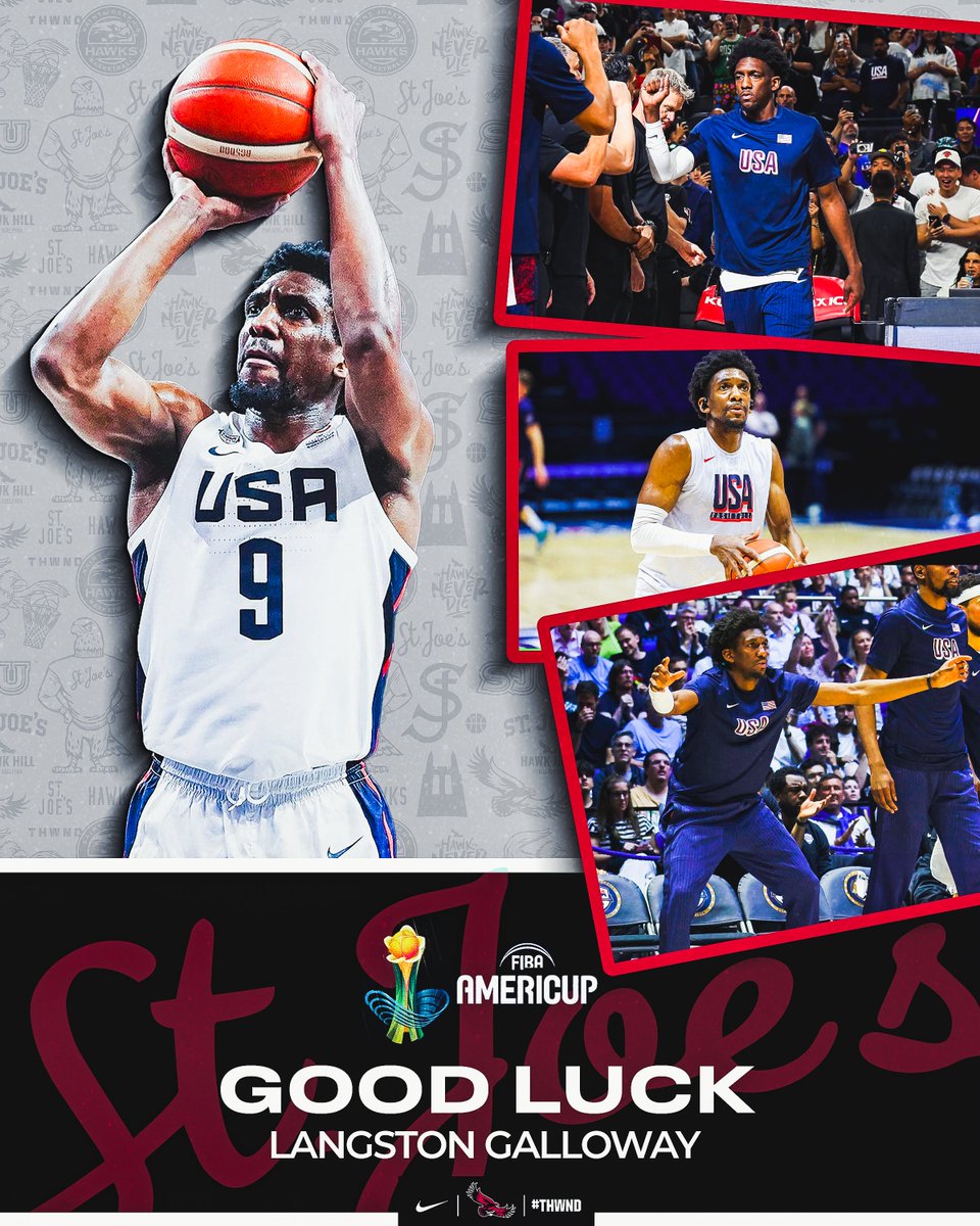 SJU Hawks MBB (@sjuhawks_mbb) on Twitter photo Good luck to <a href="/LangGalloway10/">Langston Galloway</a> as he represents Team USA at the FIBA AmeriCup in Nicaragua starting tomorrow! 🇺🇸 #THWND Good luck to <a href="/LangGalloway10/">Langston Galloway</a> as he represents Team USA at the FIBA AmeriCup in Nicaragua starting tomorrow! 🇺🇸 #THWND